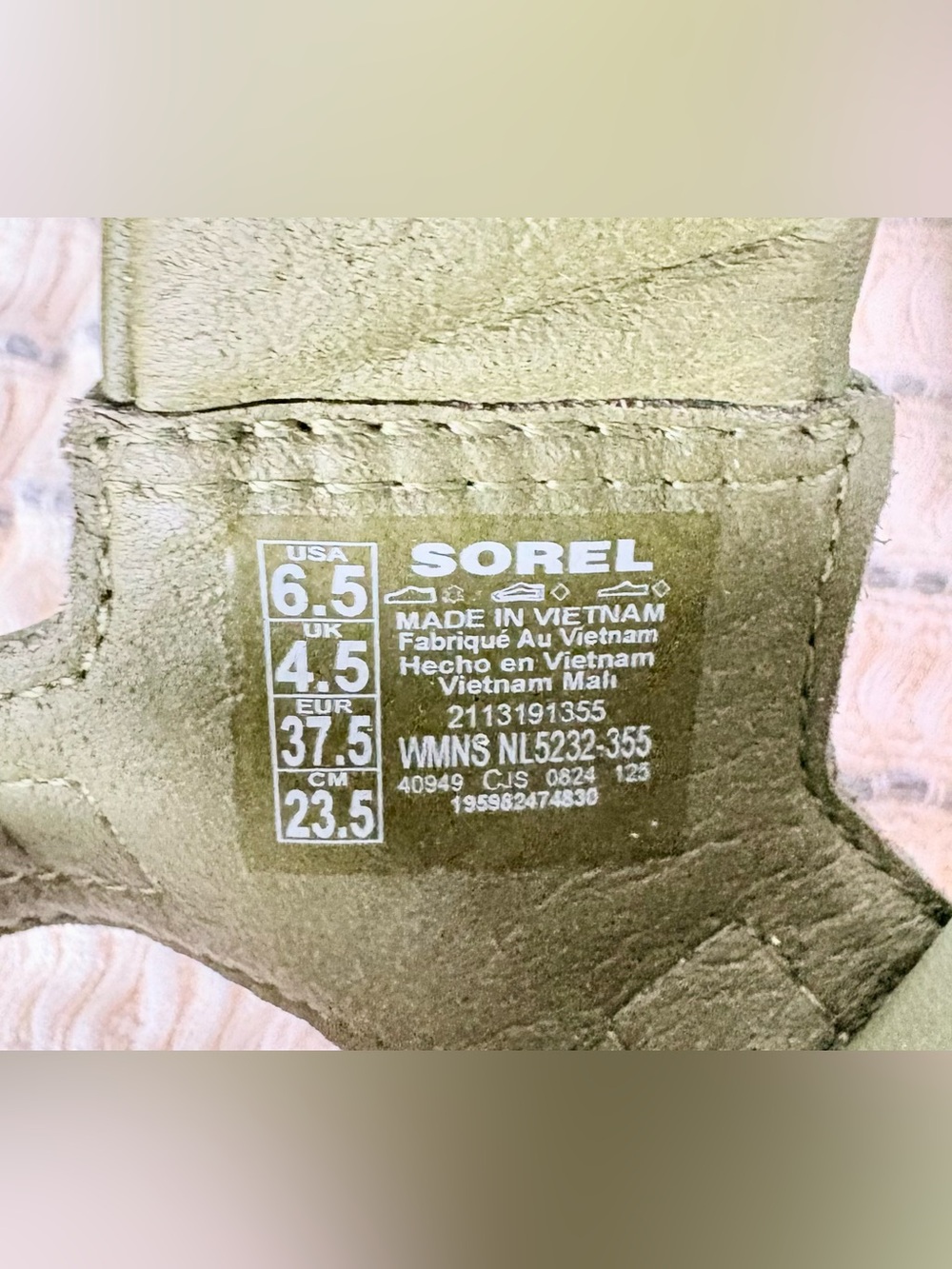 Sorel Out N About IV Strap Sandals Olive Green NWOT Size 6.5 - Picture 9 of 10